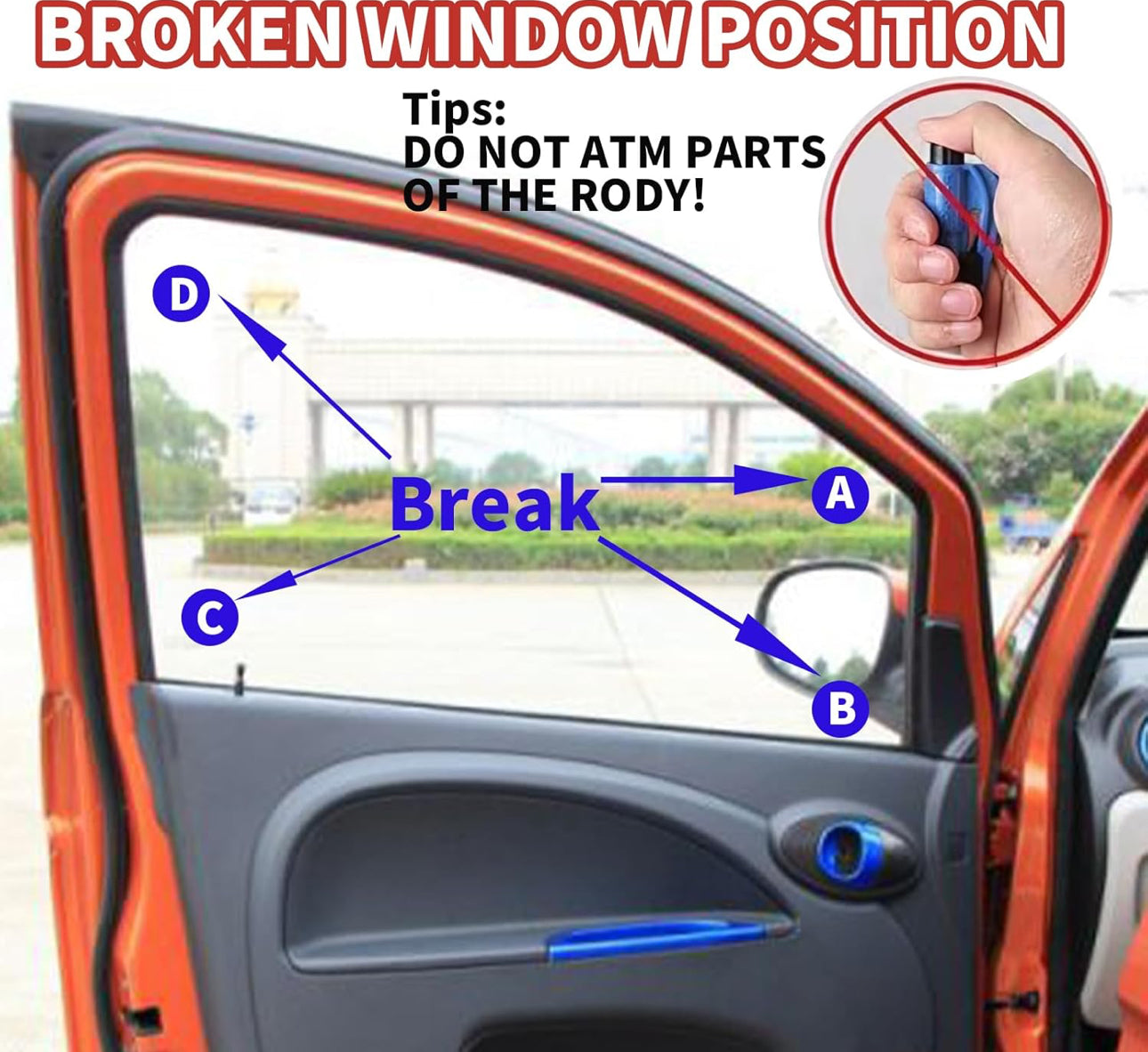 3 in 1 seat belt cutter and window breaker