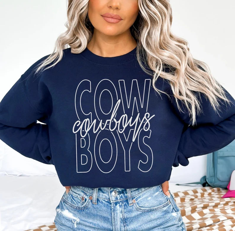 Cowboys Football Sweatshirt, Football Fan Gift, Shirt, Cowboys
