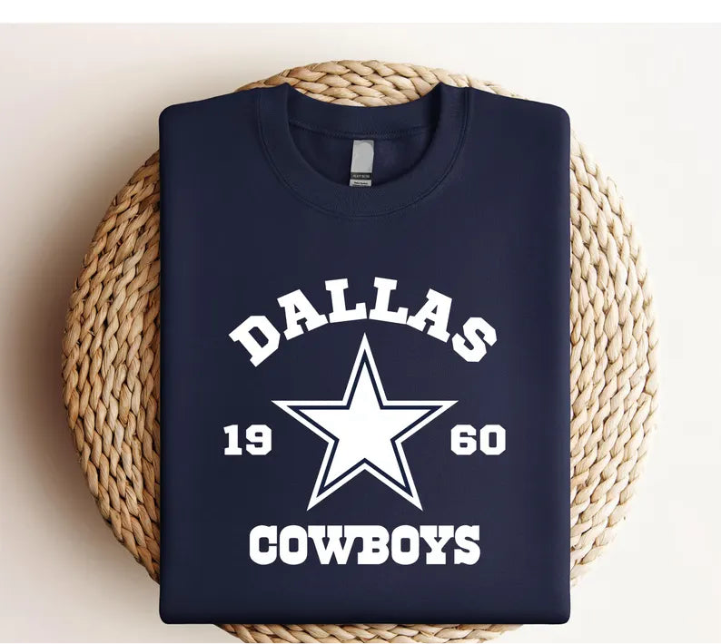 Vintage Dallas Football Sweatshirt, Trendy Dallas Football Fan Gift, Dallas Game Day Shirt, Vintage Cowboy