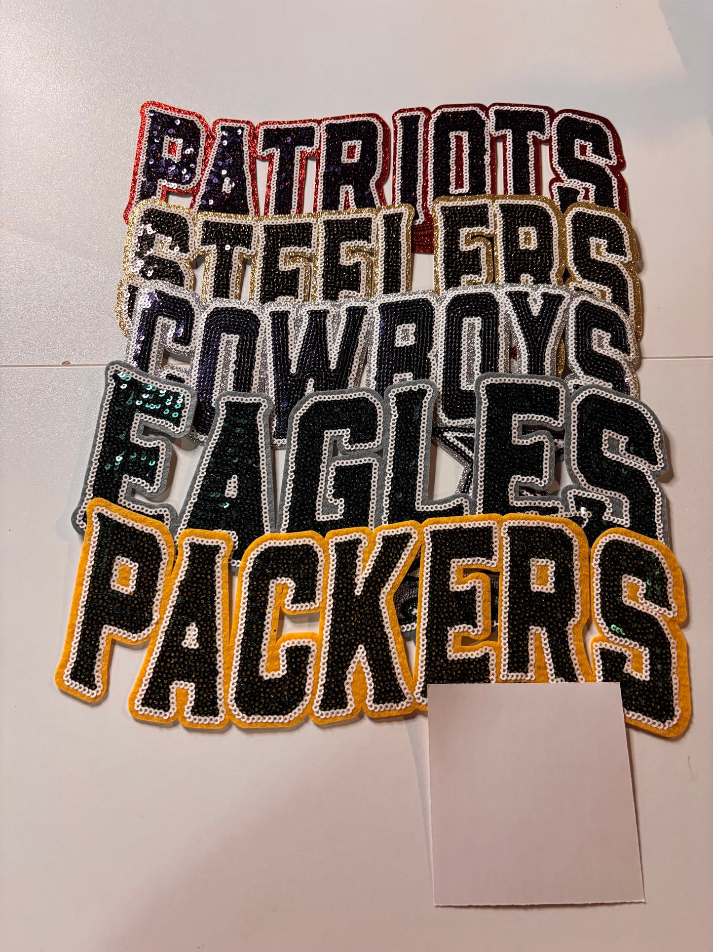 Variety Football team iron on patches