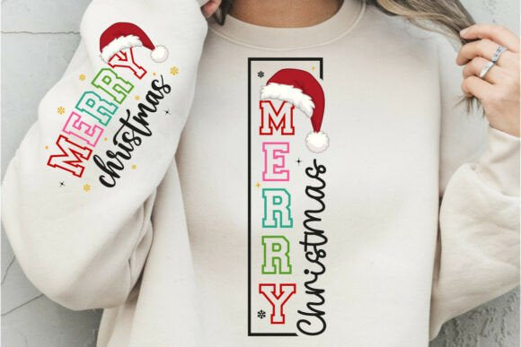 Merry Christmas set of 2 dtf transfer