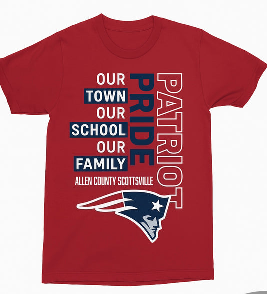 patriot pride allen county scottsville tshirt