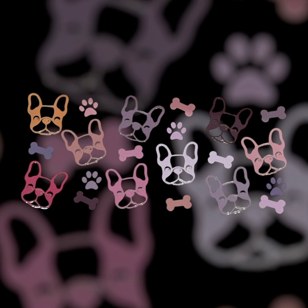 Dog theme UV DTF transfer