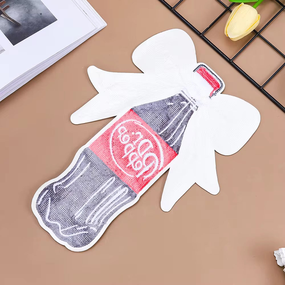 Dr Pepper with bow Sequins embroidered iron on patch