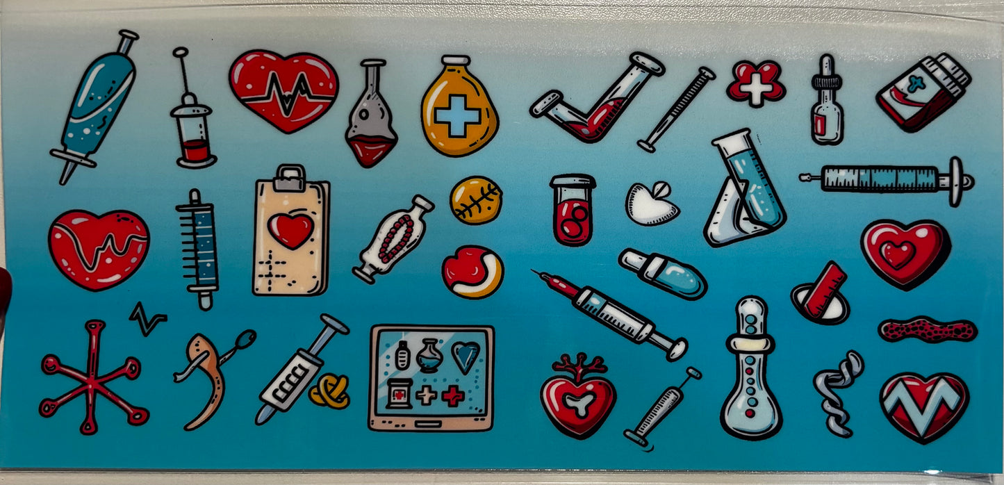 Nurse UV DTF transfer sticker/ wrap