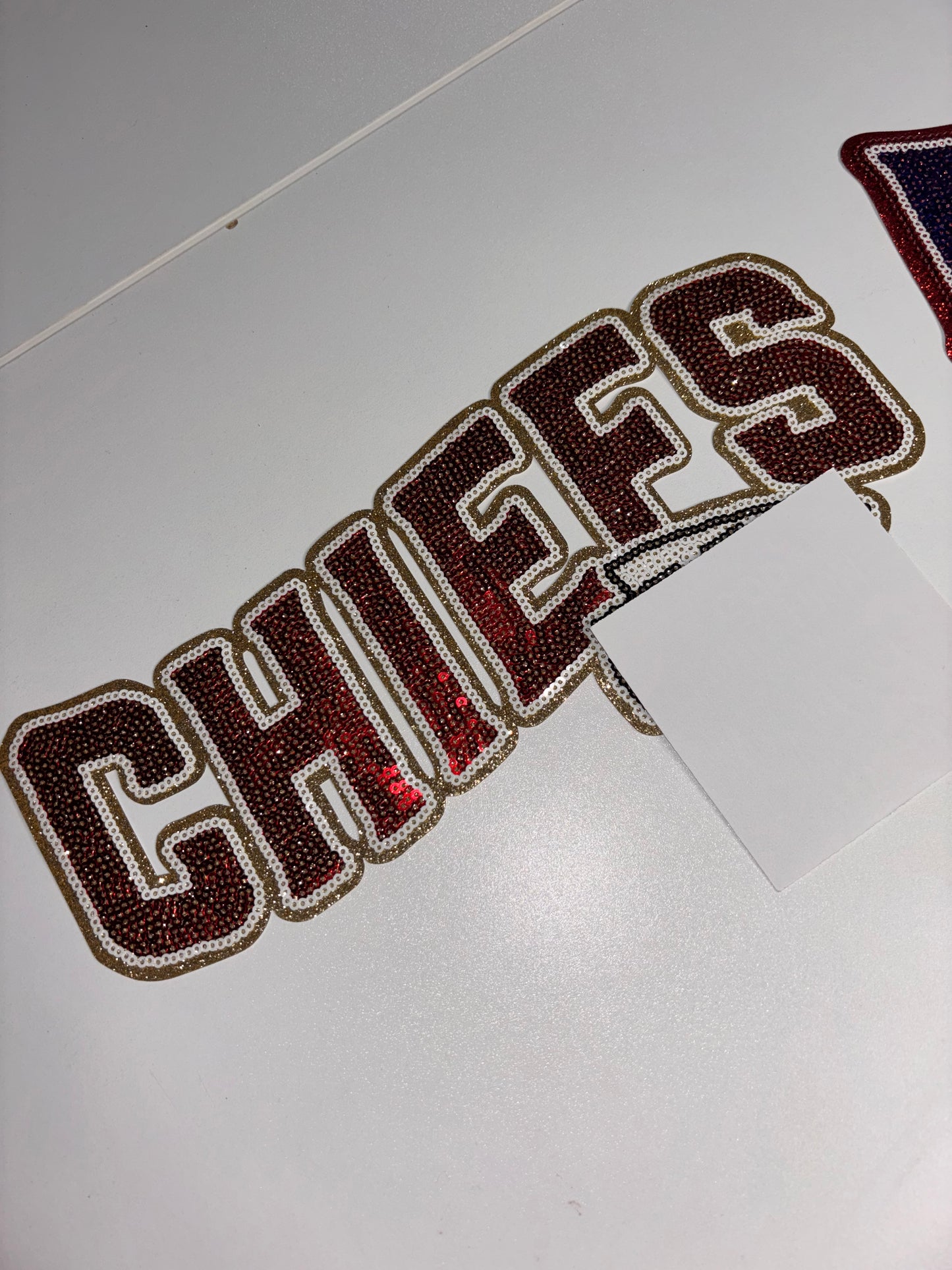 Team iron on patches 10.5 wide