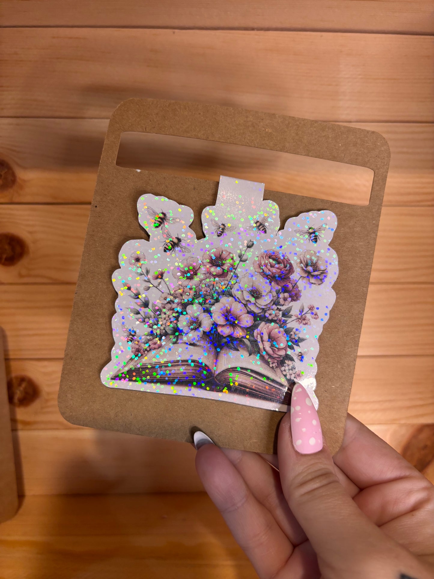 Waterproof floral bee book mark set of 2