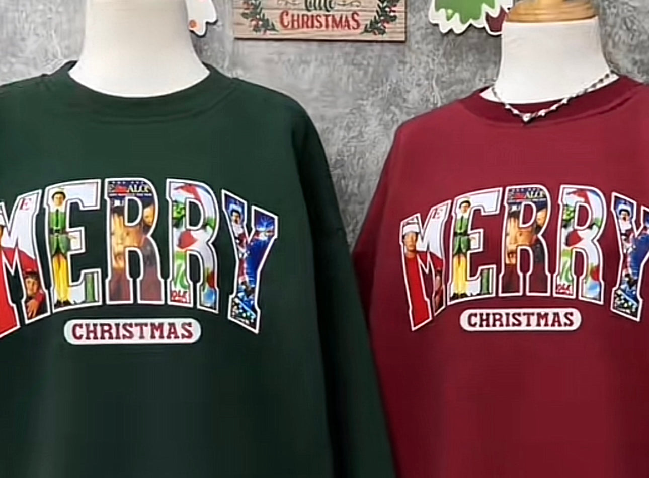 Merry Christmas 90s movie sweatshirt