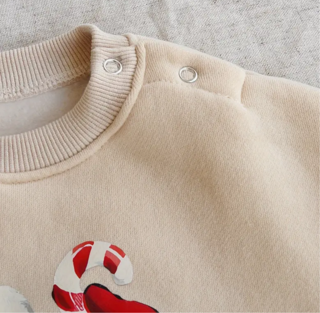 Cartoon Santa clause long sleeve bubble romper