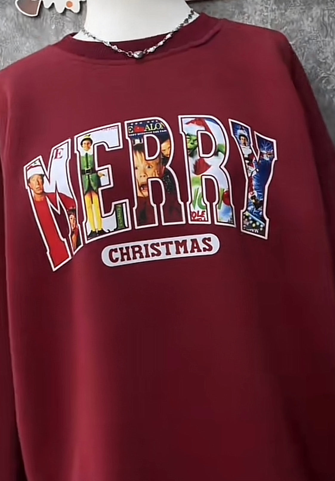 Merry Christmas 90s movie sweatshirt