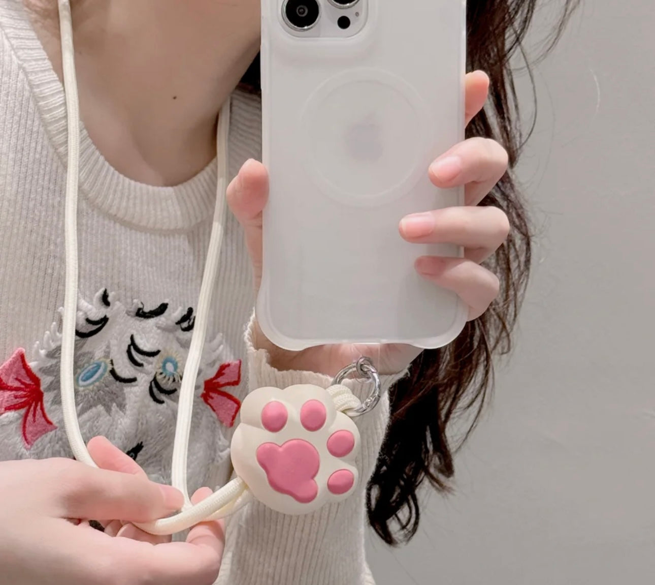 Dog 🐾 paw keychain, phone lanyard