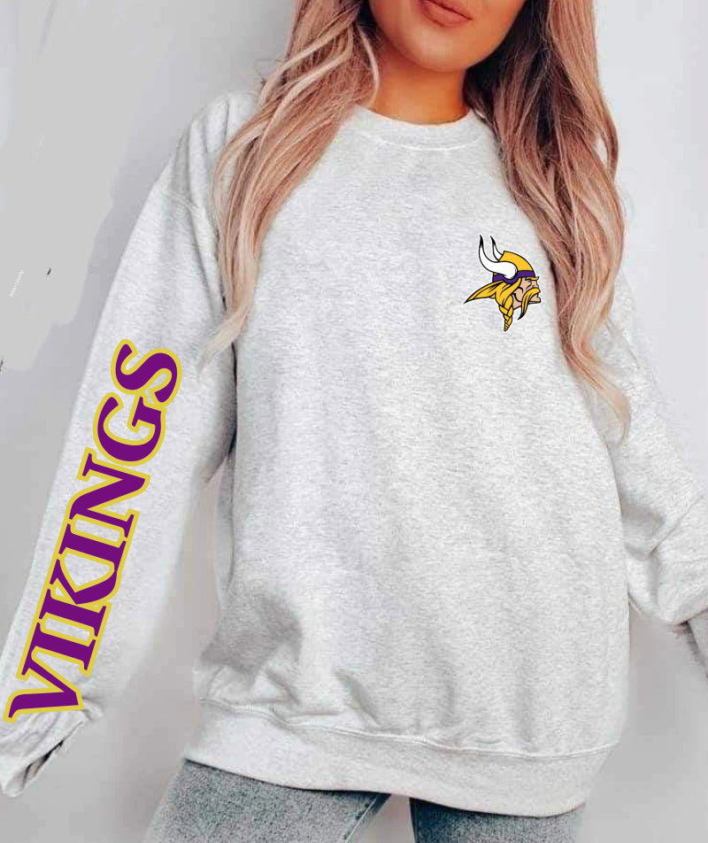 Custom Viking game-day crewneck or T-shirt