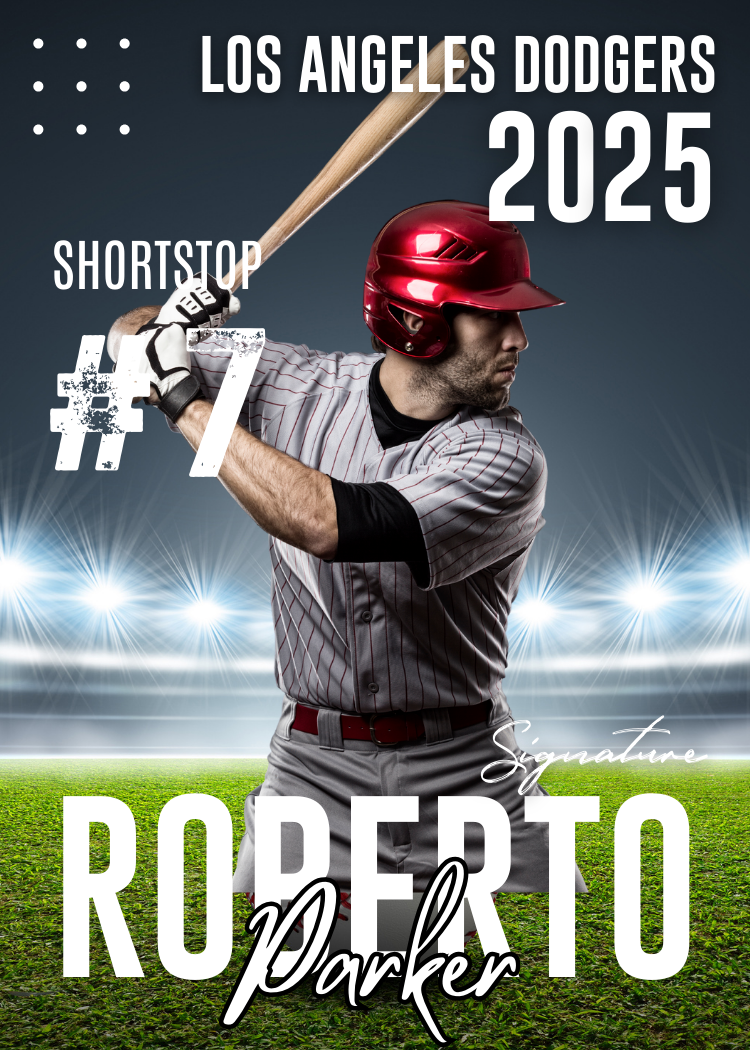 Double sided Custom baseball cards for any sport - your kids will love these