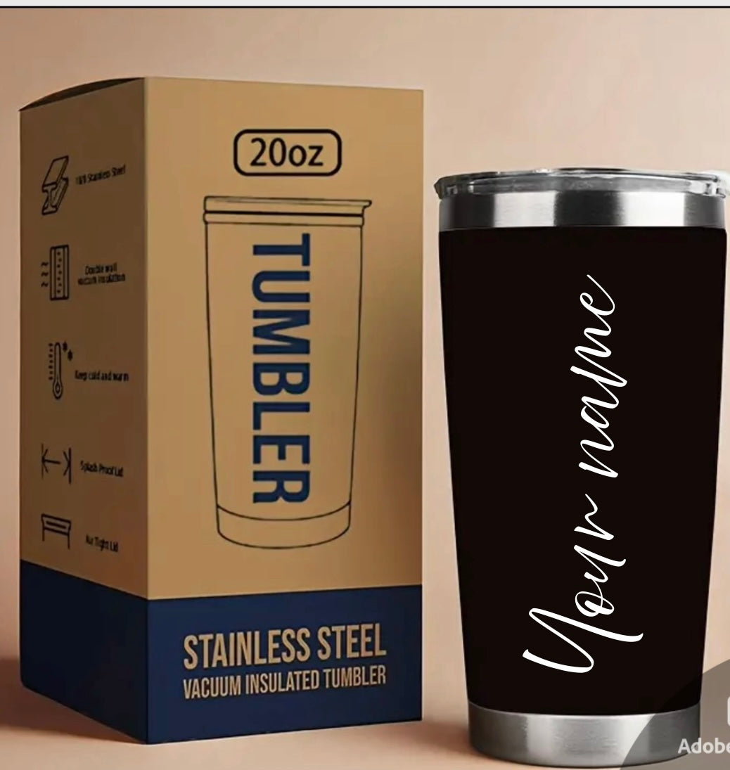 Personalized 20oz stainless steel tumbler
