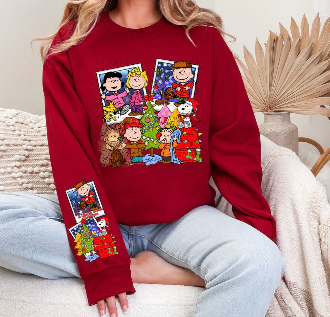 Charlie Brown Christmas with sleeve design