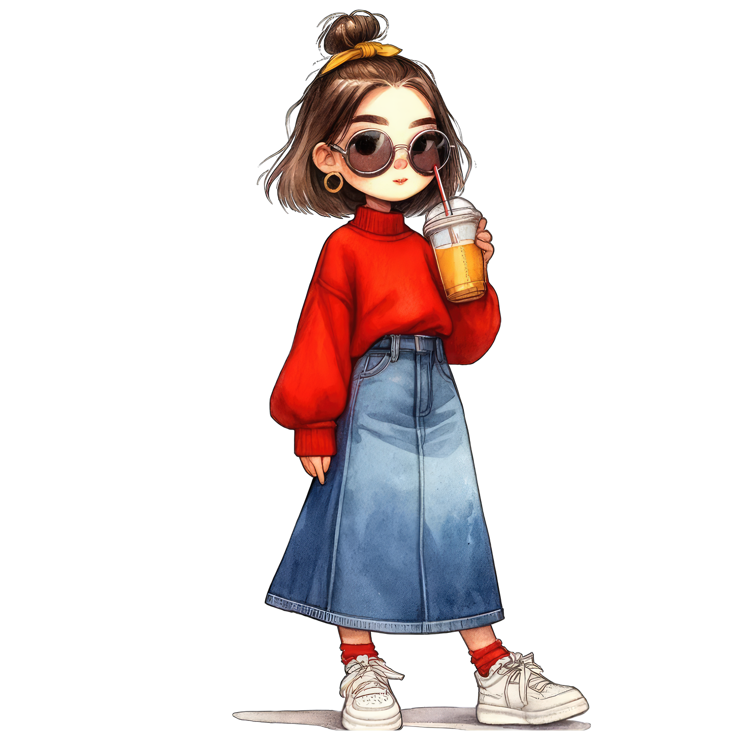 Custom character with name 16 oz frosted glass cups