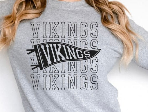 Variety of football team gray crewneck