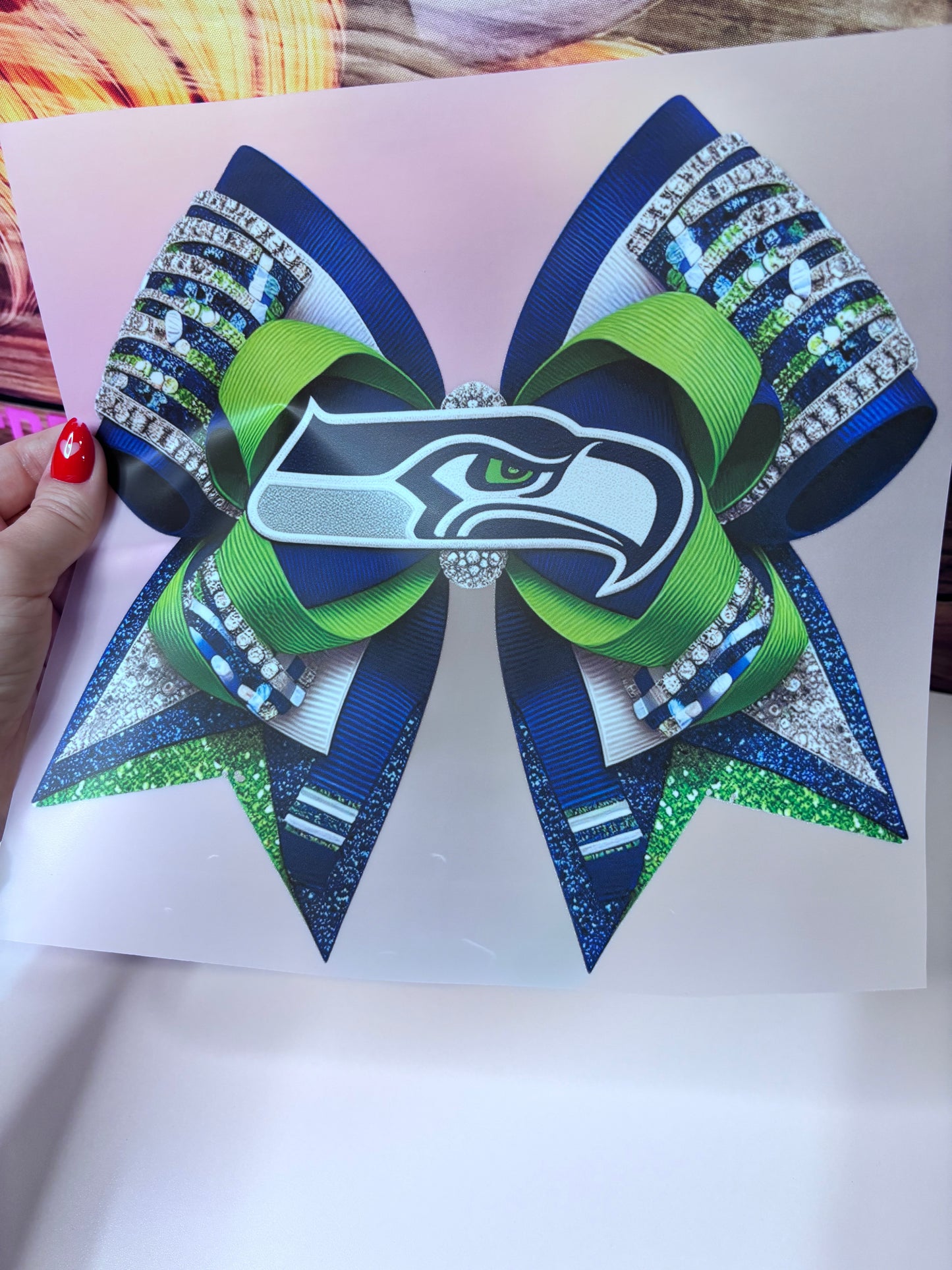 Seahawks bow DTF transfer
