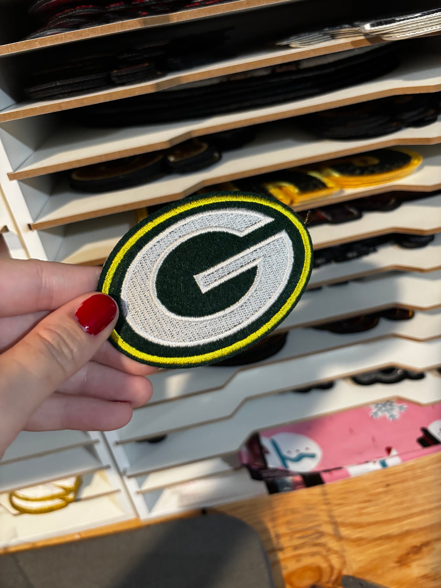 Green Bay embroidered iron on patch