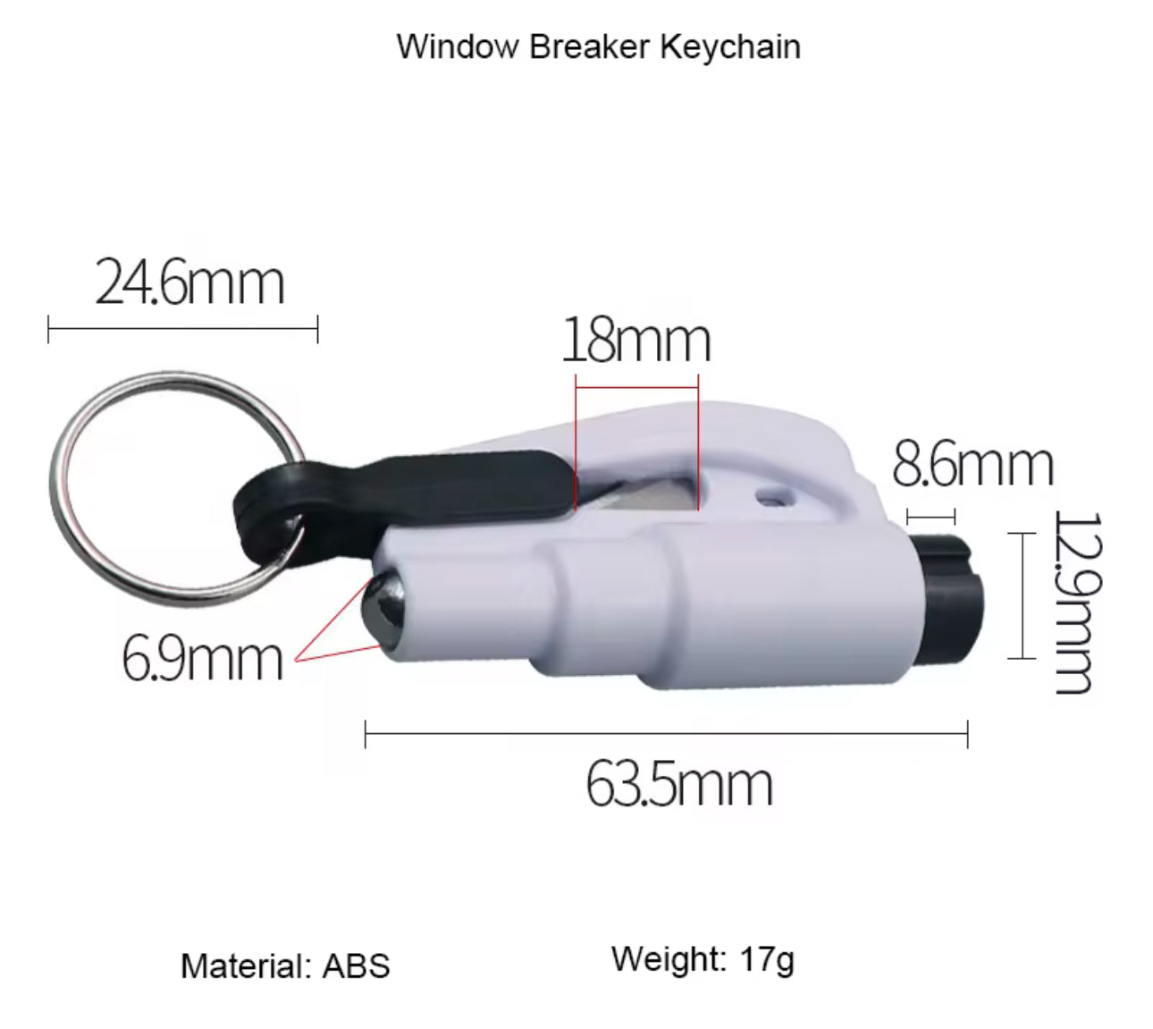 3 in 1 seat belt cutter and window breaker