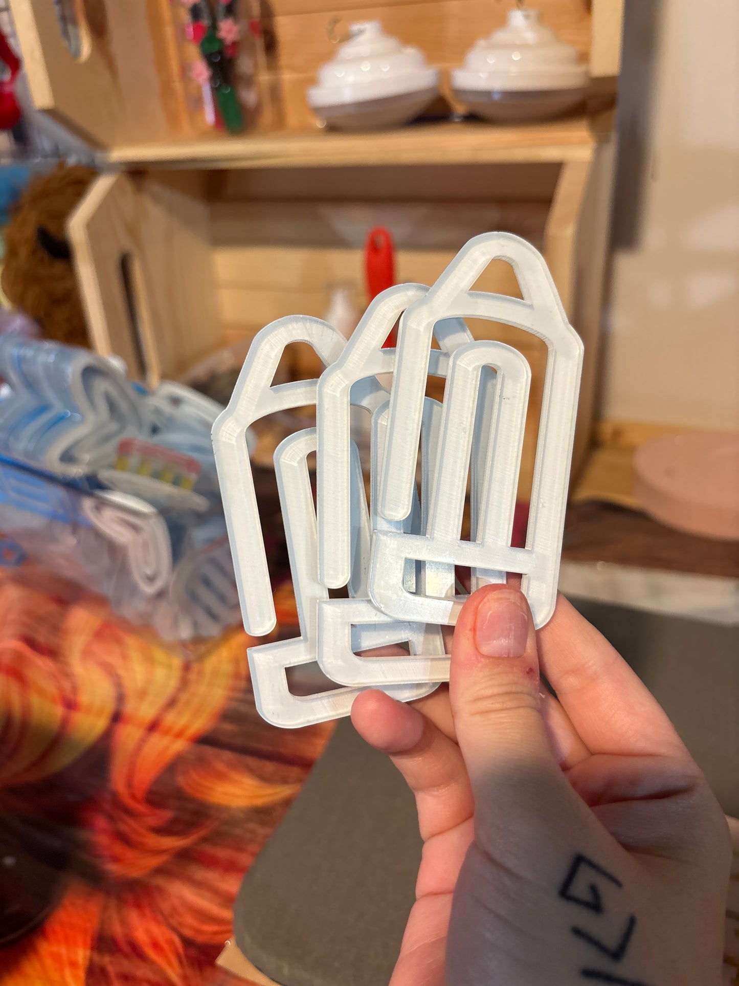 Jumbo blank sublimation paper clips (heart, pencil,regular)