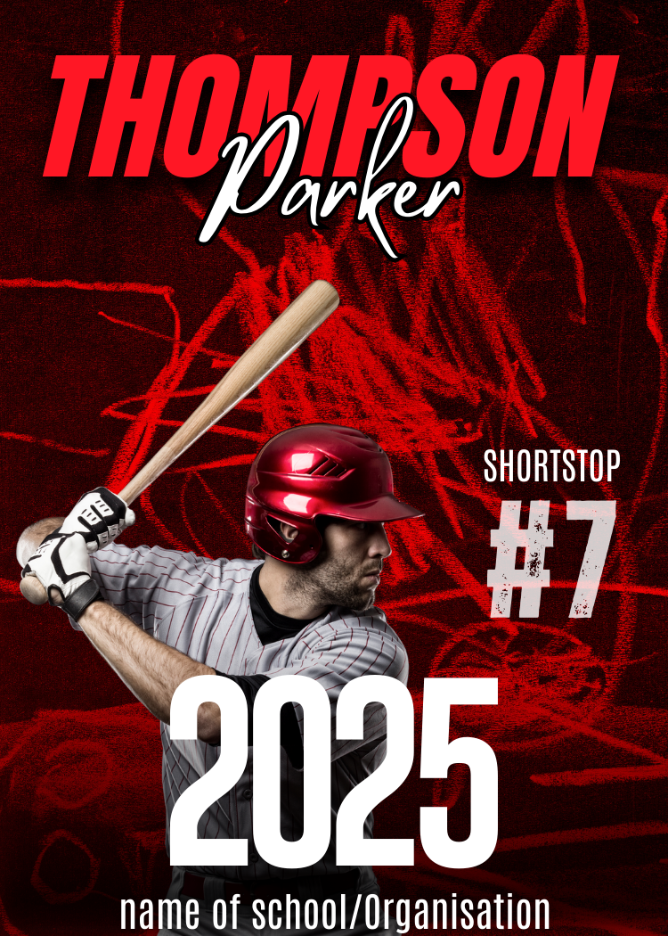 Double sided Custom baseball cards for any sport - your kids will love these