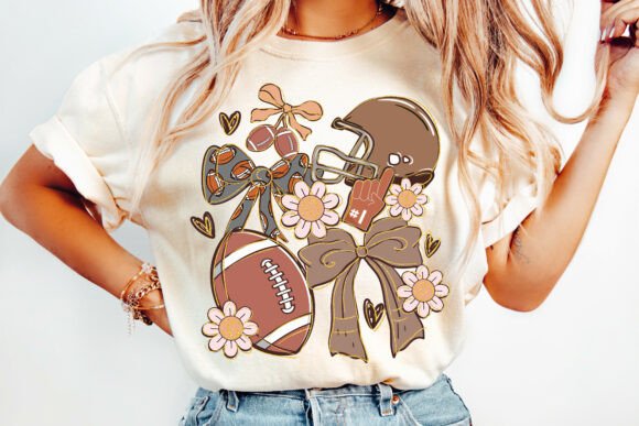 Football theme girly DTF transfer