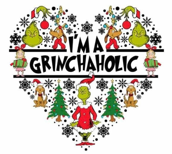 Grinchaholic sticker