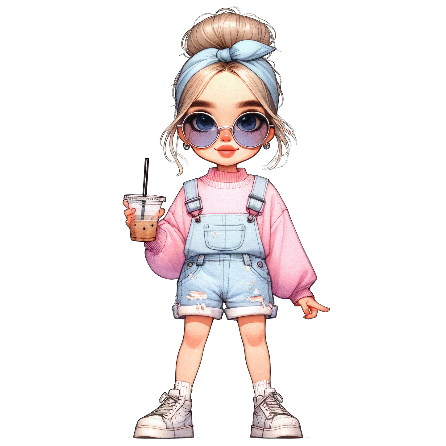 Custom character with name 16 oz frosted glass cups