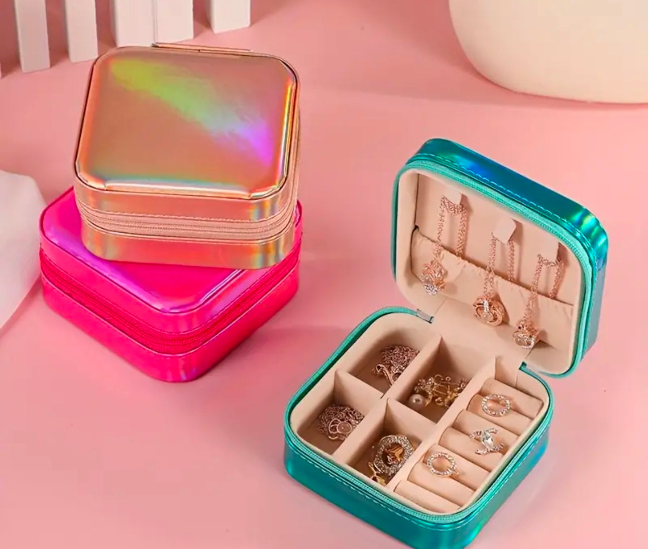Personalized travel jewelry boxes