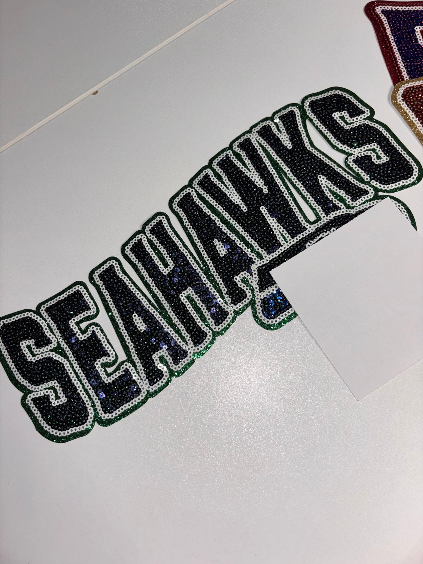Team iron on patches 10.5 wide