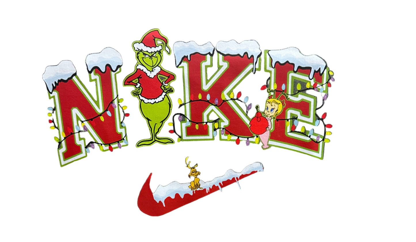 Nike grinch dtf transfer