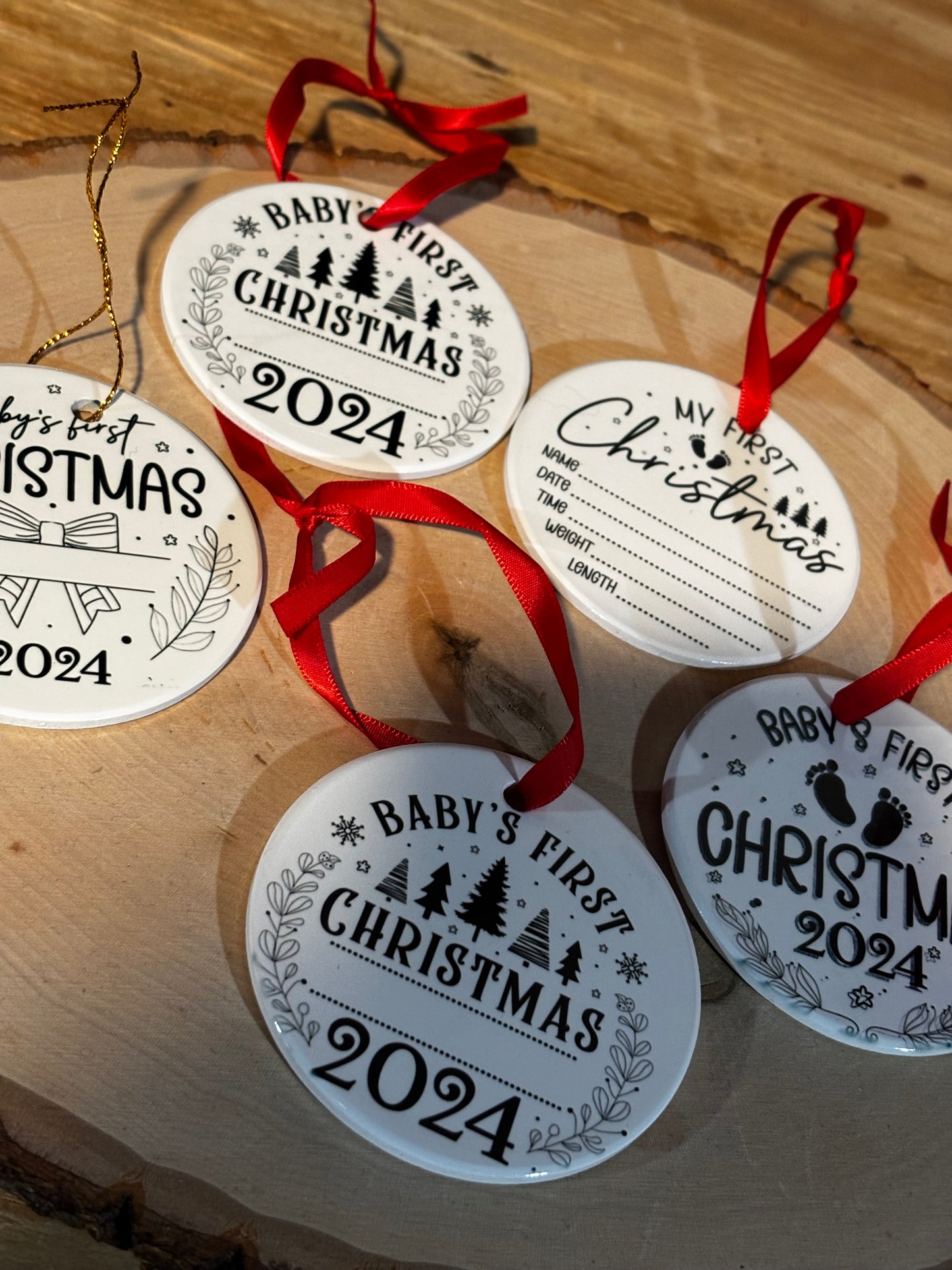 Personalized baby’s first Christmas, christmas ornament