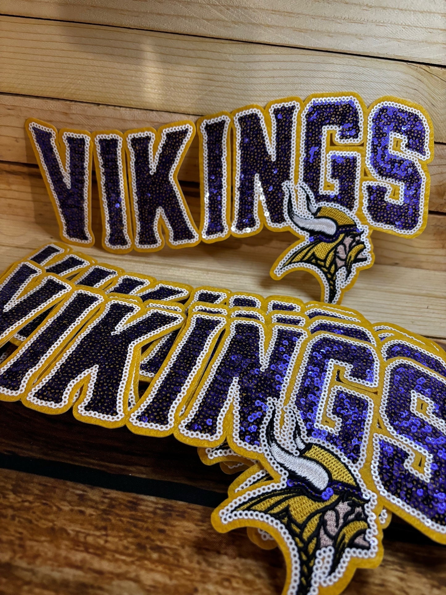 Vikings embroidered iron on patches