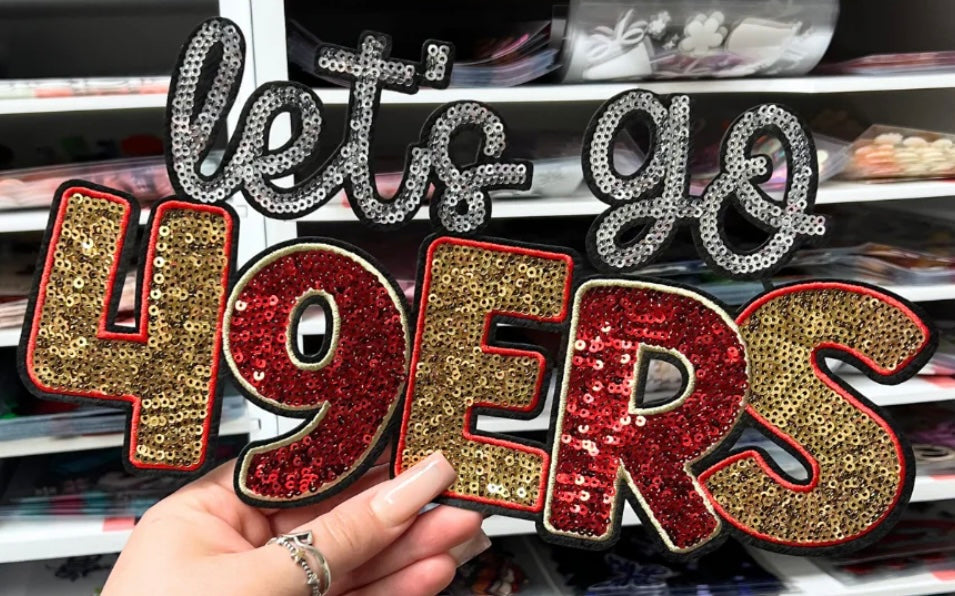 Let’s go 49ERS Embroidered Heat Patch