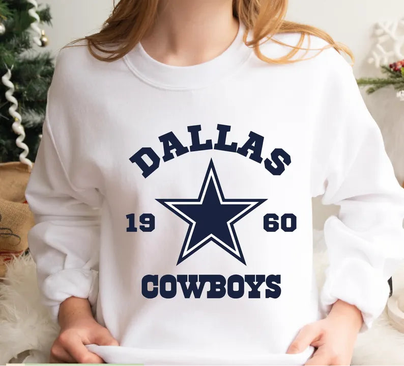 Vintage Dallas Football Sweatshirt, Trendy Dallas Football Fan Gift, Dallas Game Day Shirt, Vintage Cowboy