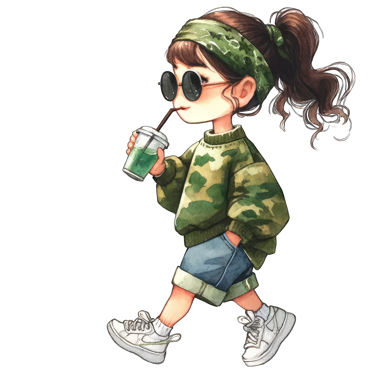 Custom character with name 16 oz frosted glass cups