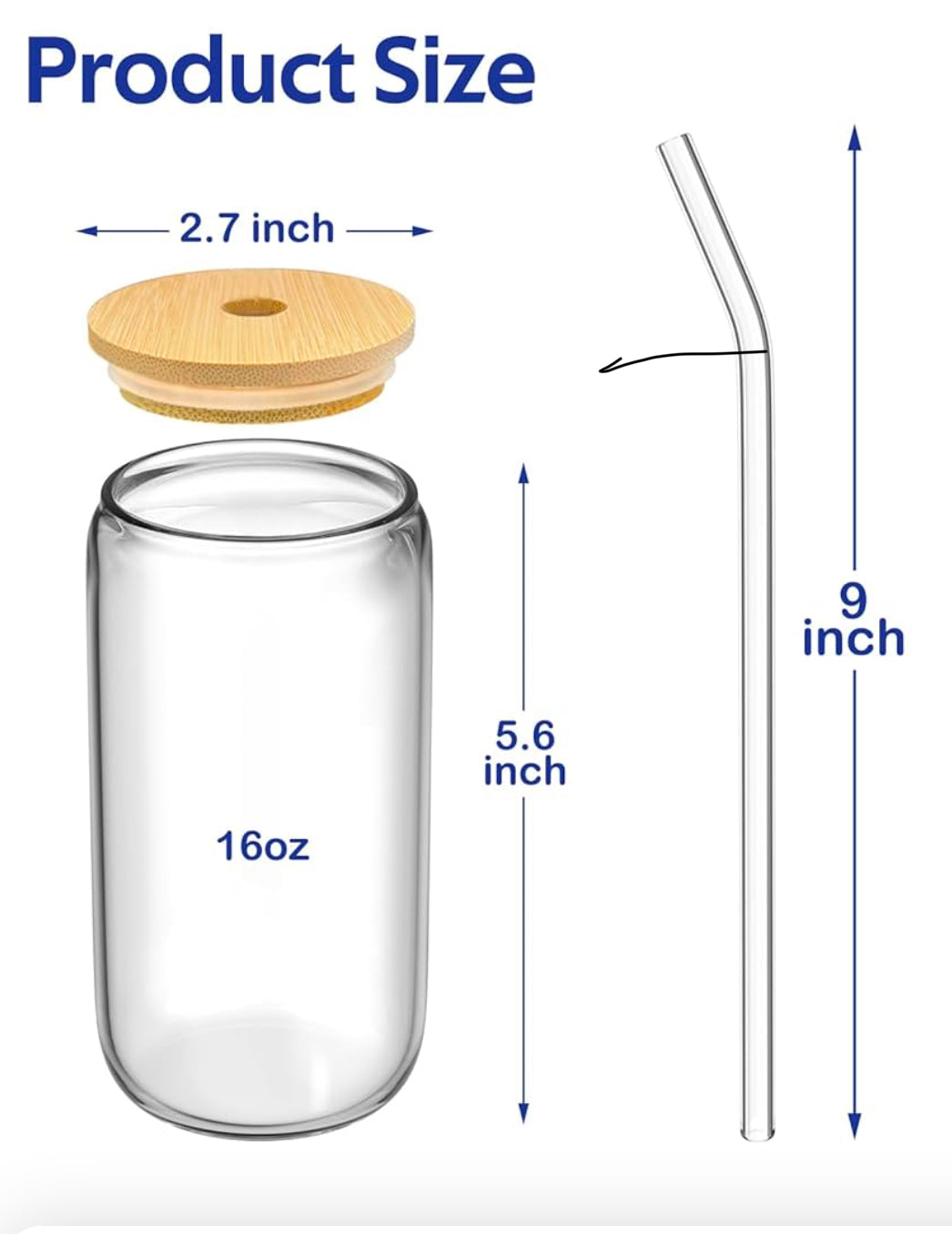 16 oz sunflower drinking glass