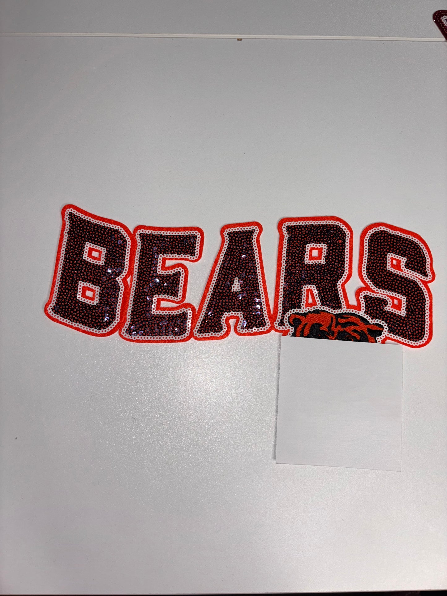 Team iron on patches 10.5 wide
