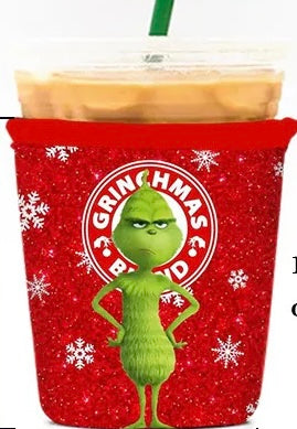 Grinchmas blend Reusable cup sleeve