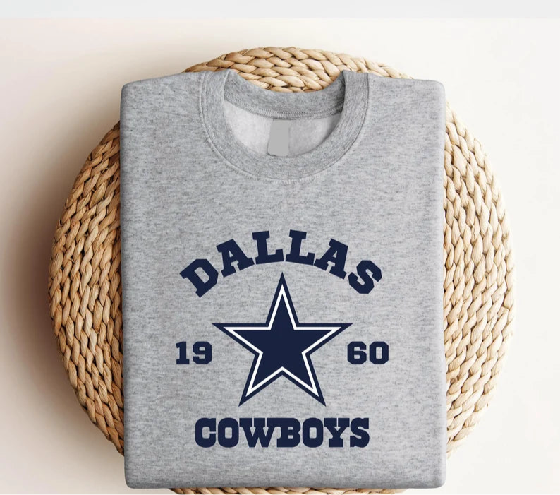 Vintage Dallas Football Sweatshirt, Trendy Dallas Football Fan Gift, Dallas Game Day Shirt, Vintage Cowboy