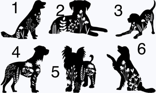 Dog waterproof car decals
