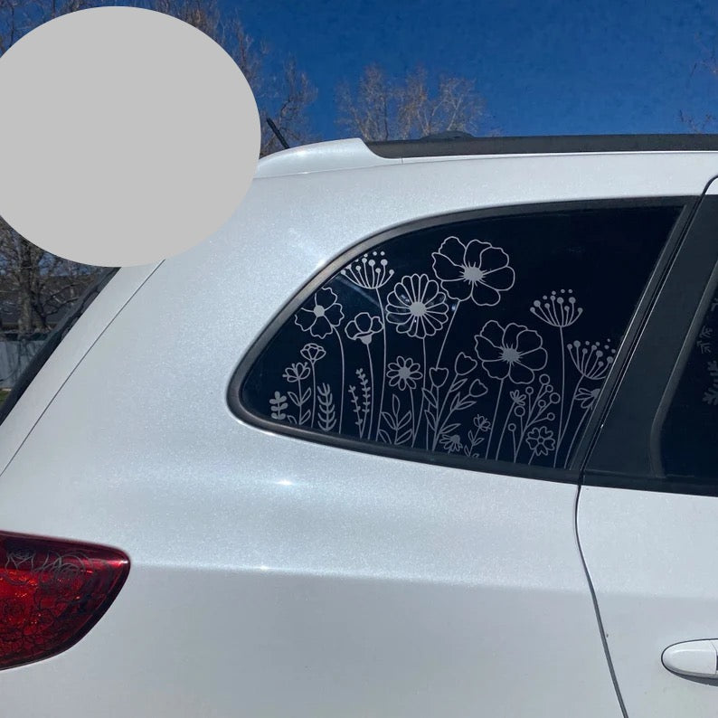 Wildflower waterproof car decals