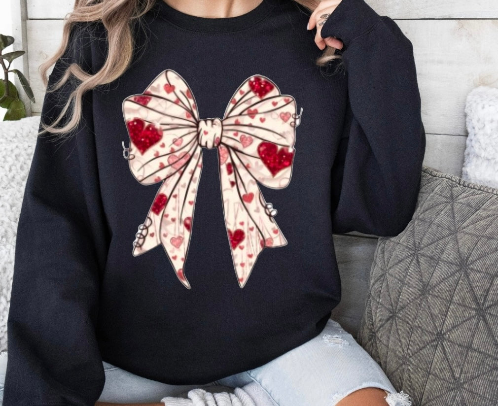 Love bow crewneck sweatshirt
