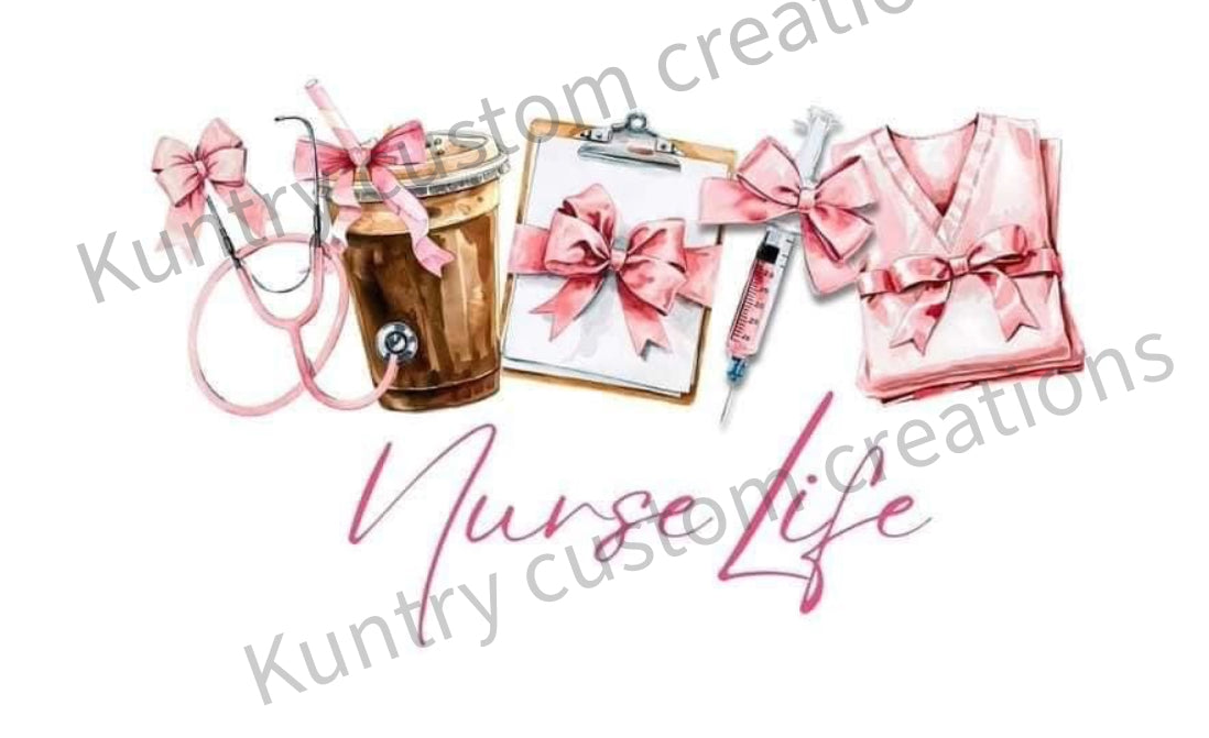 Nurse life sublimation print or SVG, JPEG download