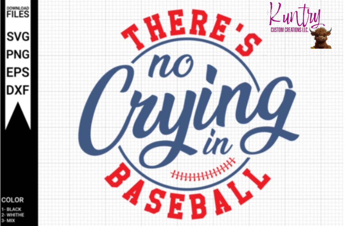 No crying in baseball SVG download