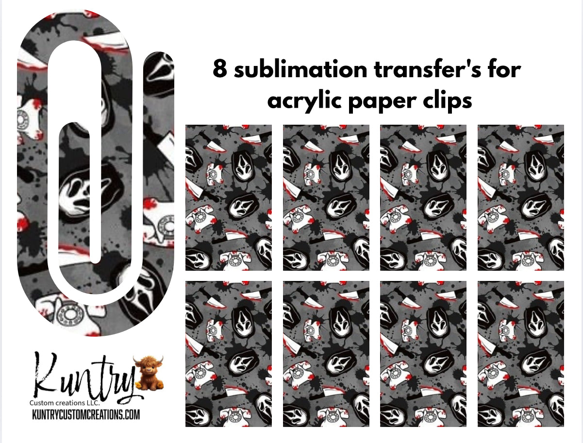 Scream Jumbo paper clip transfer