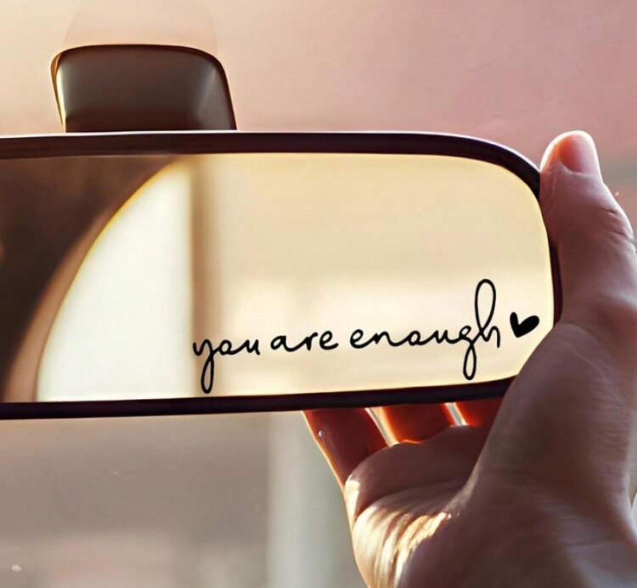 You are enough car decal waterproof or indoor or outdoor car use