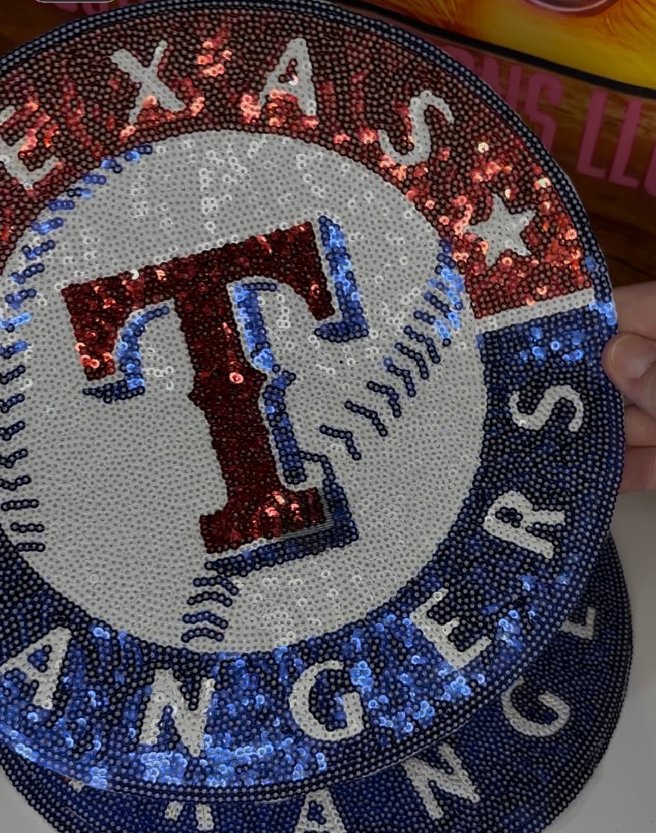 Baseball TR iron on patch