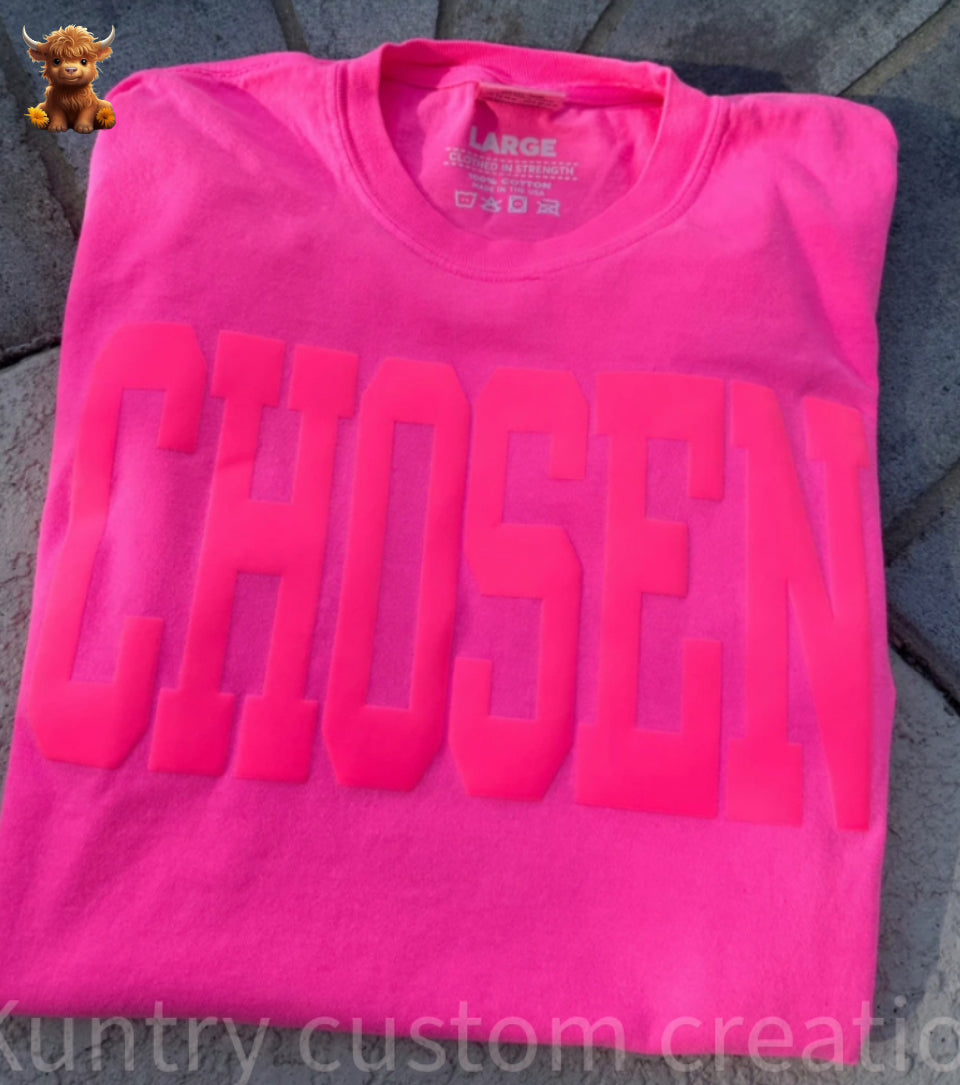 Chosen tshirt- comfort colors- conversation starter collection